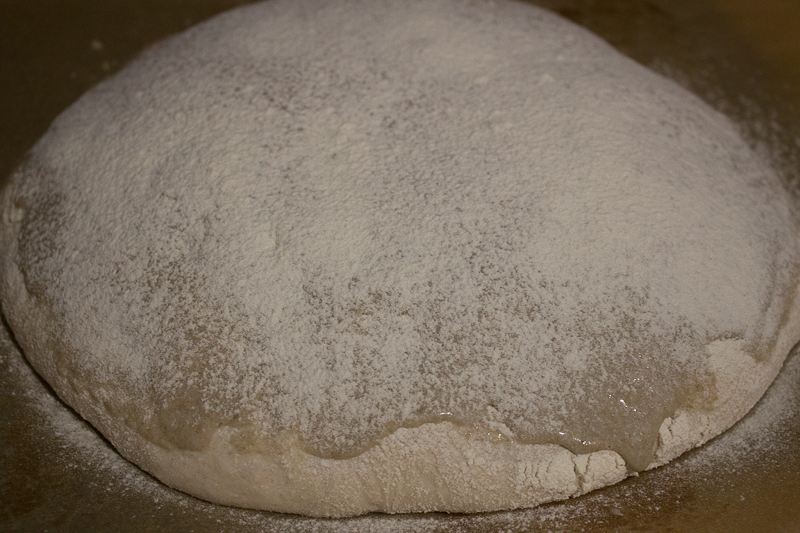 Pain de campagne tigré et fariné avant cuisson