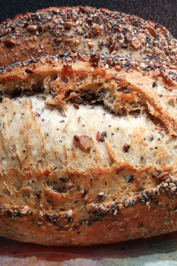 Pain au levain maison - Graines