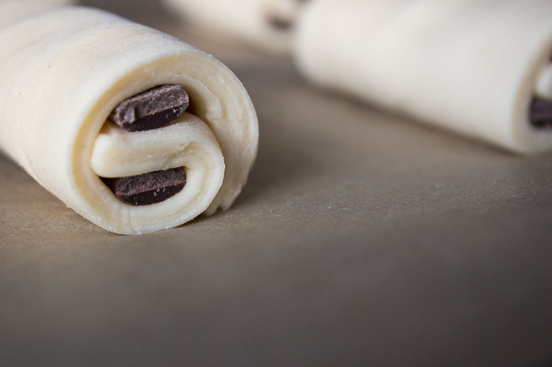 Pains au chocolat avant cuisson